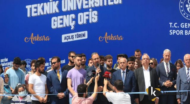 Kasapoğlu, Ostim Teknik Üniversitesi Genç Ofis Açılışını Yaptı