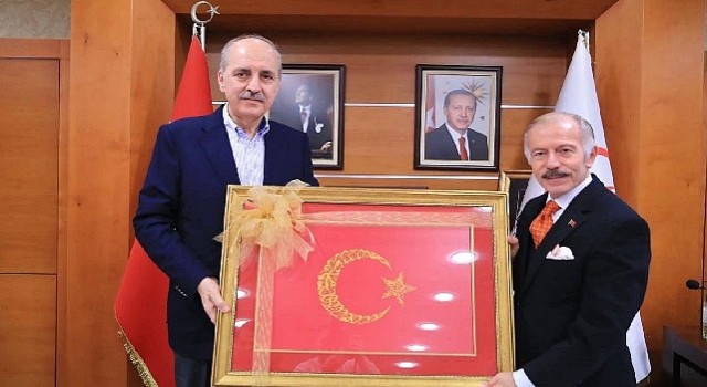 Numan Kurtulmuş’tan Bayrampaşa Belediye Başkanı Atila Aydıner’e ziyaret